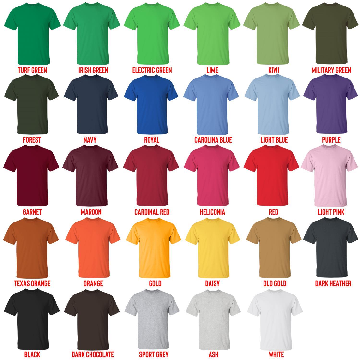 t shirt color chart - Attack On Titan UK Store