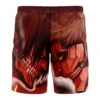 Burning Attack on Titan Hawaiian Shorts BACK Mockup 1 - Attack On Titan UK Store