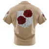 Garrison Attack on Titan Short Sleeve Hawaiian Shirt BACK mockup - Attack On Titan UK Store