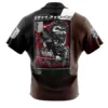 Levi Ackerman x Beast Titan AOT Short Sleeve Hawaiian Shirtt BACK Mockup - Attack On Titan UK Store