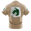 Military Police Attack on Titan Short Sleeve Hawaiian Shirt BACK mockup - Attack On Titan UK Store