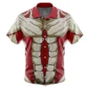 Reiner Braun Attack on Titan Short Sleeve Hawaiian Shirt FRONT mockup - Attack On Titan UK Store