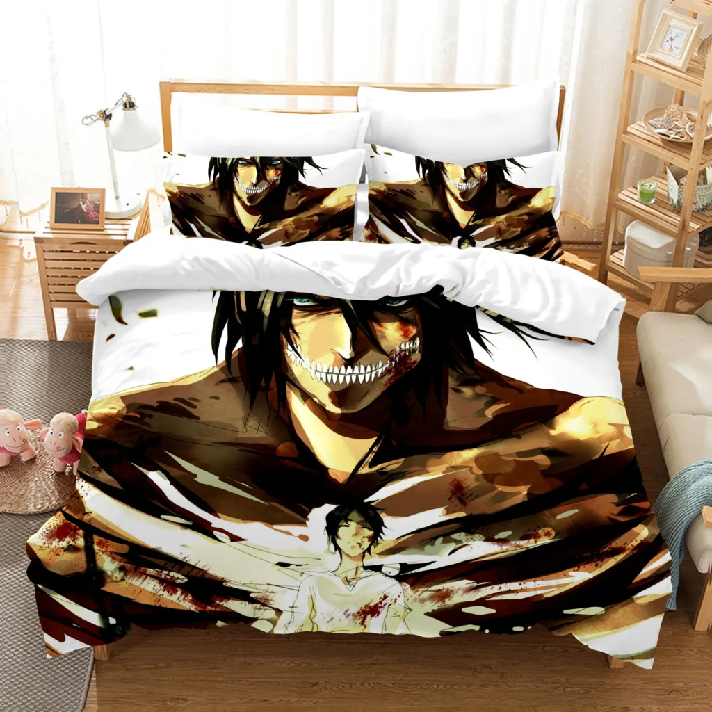 Attack On Titan Eren Yeager Bedding Set