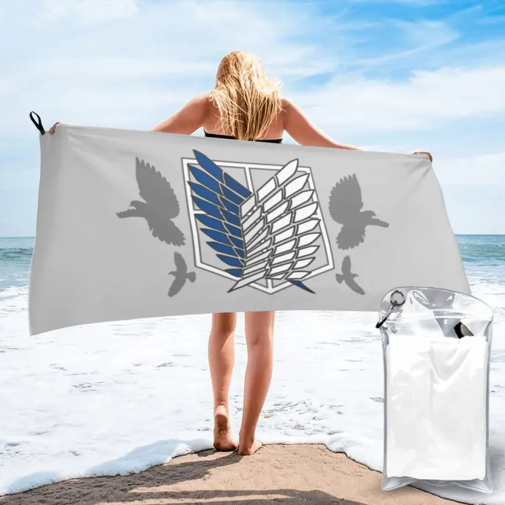 Attack On Titan Hot logo  Beach Towel