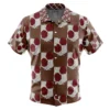 garrison Button Up Hawaiian Shirt front - Attack On Titan UK Store
