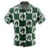 military Button Up Hawaiian Shirt front - Attack On Titan UK Store
