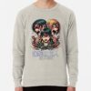 ssrcolightweight sweatshirtmensoatmeal heatherfrontsquare productx1000 bgf8f8f8 24 - Attack On Titan UK Store