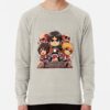 ssrcolightweight sweatshirtmensoatmeal heatherfrontsquare productx1000 bgf8f8f8 4 - Attack On Titan UK Store