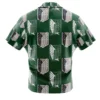 survey corps Button Up Hawaiian Shirt back - Attack On Titan UK Store