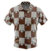 training Button Up Hawaiian Shirt front - Attack On Titan UK Store